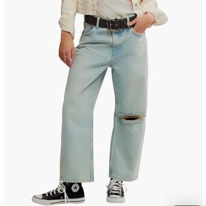 WE THE FREE DEEP TRANCE DROPPED BOYFRIEND JEANS BLEACHED OUT